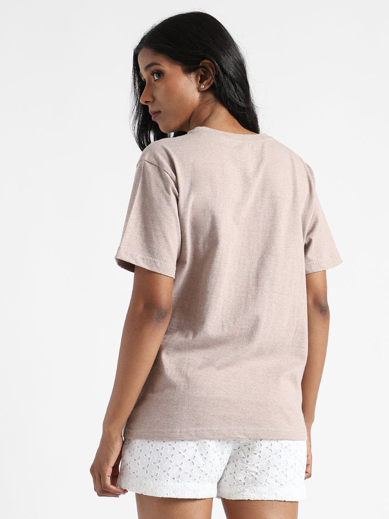 Livbio Organic Cotton & Naturally Fiber Dyed Soil Brown Women's T-shirt