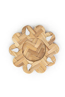 GreenKraft Marigold Handcrafted Bamboo Tea light Holder - Set of 5