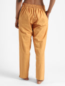 Livbio Organic Cotton & Naturally Dyed Hand Spun & Hand Woven Womens Pomo Orange Pants