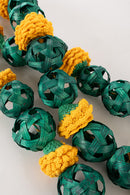 GreenKraft Marigold Handcrafted Bamboo Door Hanging for Decor - Set of 2