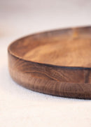 Hohmgrain Round Platter in Single Wood Piece