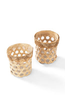 GreenKraft Deepam Handcrafted Bamboo Tealight - Set of 2
