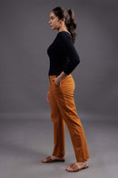 Carbontree Bamboo Women Carbon Black Full Sleeve Rib Top