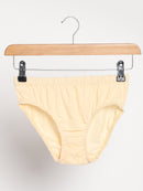Livbio Organic Cotton & Natural Dyed Rust Cream and Turmeric Yellow Combo Underwear - Pack of 2