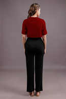 Carbontree Bamboo Women Bold Red Boxy Tee