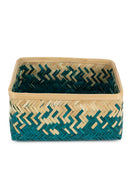 GreenKraft Pearl Handcrafted Bamboo Tray - Set of 2