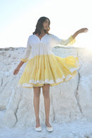 The Loom Art Dreamy Caremel Handwoven Chanderi Silk Dress