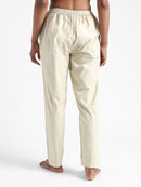 Livbio Organic Cotton & Natural Dyed Womens Henna Green Color Slim Fit Pants