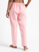 Livbio Organic Cotton & Natural Dyed Womens Rose Pink Color Slim Fit Pants