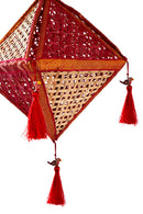 GreenKraft Jhoomar Handcrafted Foldable Bamboo Lantern for Decor