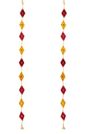 GreenKraft Rang Handcrafted Bamboo Door Hanging for Decor - Set of 2
