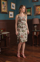 Label Muslin Sand Scrip Skirt Set