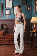 Label Muslin Canvas Corset Top
