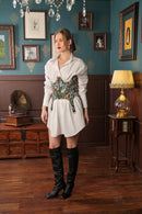 Label Muslin Sage Structure Corset Shirt