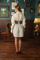 Label Muslin Noir Emerald Corset Shirt