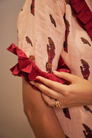 The Conscious Closet Smokey Pink Birdie Directed Short Detachable Dress