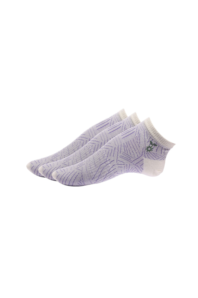 Griped Low Cut Striped Hemp Socks Pack of 3