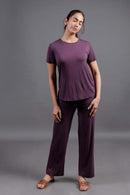 Carbontree Women Plum Bamboo Lounge Pant