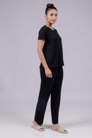Carbontree Women Carbon Black Bamboo Lounge Pant