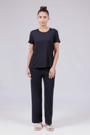 Carbontree Women Carbon Black Bamboo Lounge Pant