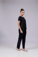 Carbontree Women Carbon Black Bamboo Tee