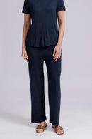 Carbontree Women Mid Night Navy Bamboo Lounge Pant