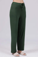 Carbontree Women Pine Green Bamboo Lounge Pant