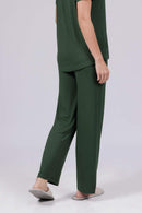 Carbontree Women Pine Green Bamboo Lounge Pant