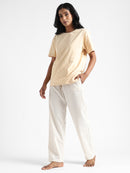 Livbio Organic Cotton & Naturally Dyed Hand Spun & Hand Woven Womens Natural White Pants