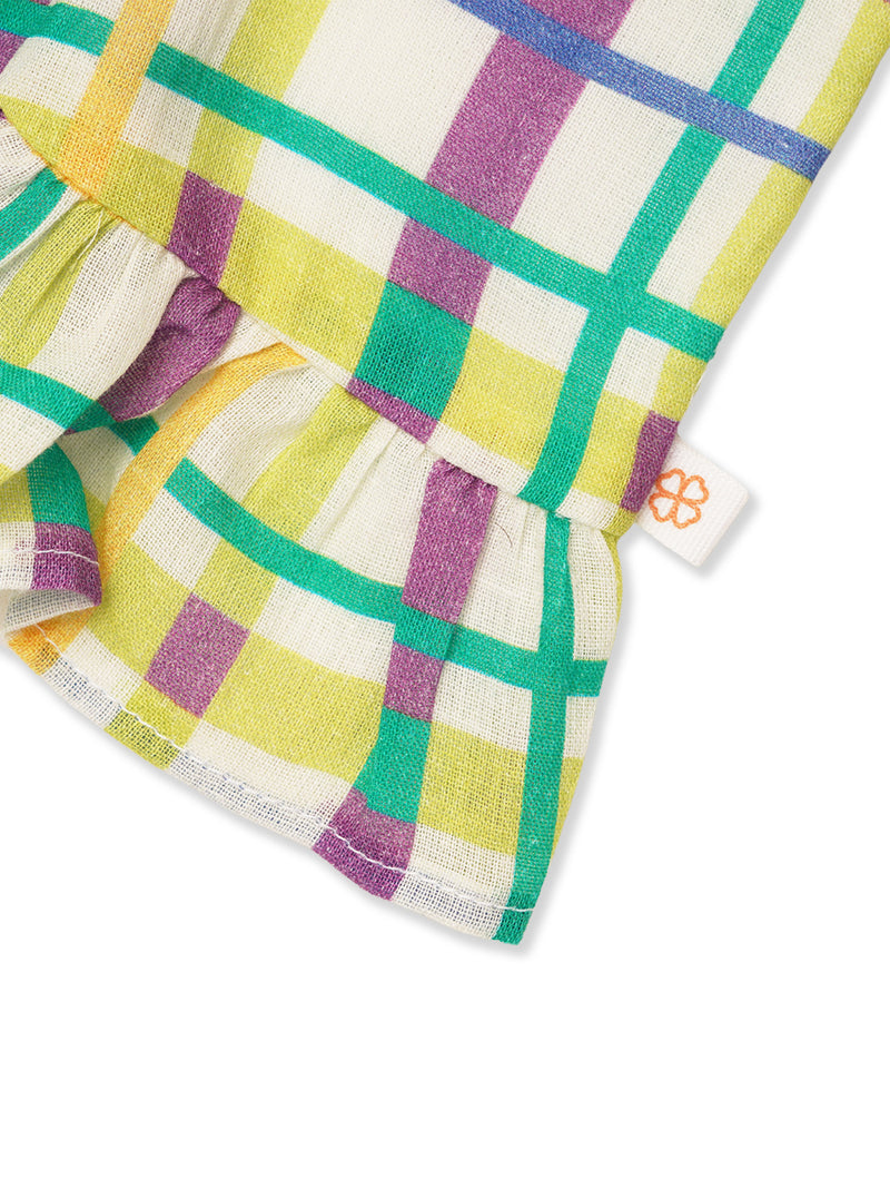 Greendigo Organic Cotton Pack of 2 Top and Pant for Newborn Baby Girls - Green, Yellow