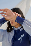 The Loom Art Steal Blue Co-ord (Set of 2) Handwoven Chanderi Silk Co-ord (Set of 2)