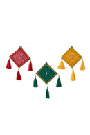 GreenKraft Patang Handcrafted Bamboo Hanging - set of 3