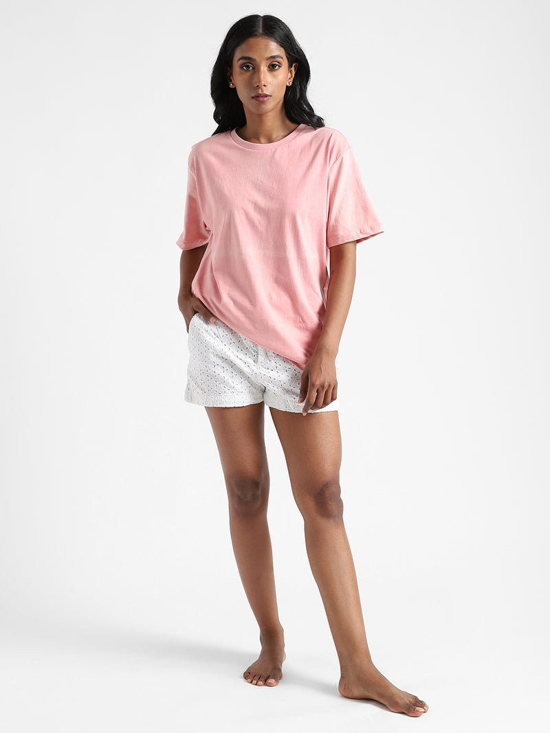 Livbio Organic Cotton & Naturally Dyed Light  Women's Pink T-shirt