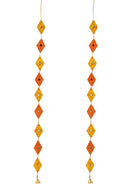 GreenKraft Rang Handcrafted Bamboo Door Hanging for Decor - Set of 2