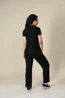 Carbontree Women Carbon Black Tencel Tee