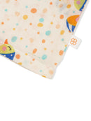 Greendigo Organic Cotton Pack of 2 Jhablas for Newborn Baby Girls - White