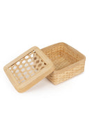 GreenKraft Mira Handcrafted Bamboo Square Box - Set of 3