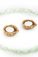GreenKraft Jali Diya Handcrafted BananaTea Light Holder - Set of 6
