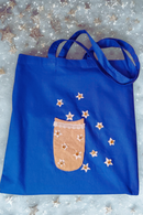 Shakti Kriti Unbleached Cotton Canvas Tote Bag | Women | Blue | Tote bag