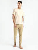 Livbio Organic Cotton & Naturally Dyed Rust Cream Men's T-shirt