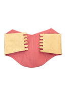 JOD Cotton body Fit Embroidered Floral Peach Corset Top for Women