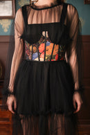 Label Muslin Shadow Ruffle Corset Dress Set