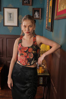 Label Muslin Luxe Noir Skirt Set