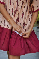 The Conscious Closet Smokey Pink Brisk Birdie Detachable Dress