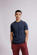Carbontree Organic Cotton Men Denim Mel Carbon Lightweight T-Shirt