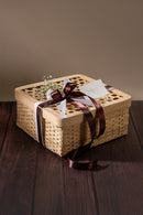GreenKraft Mira Handcrafted Bamboo Square Box - Set of 3