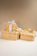 GreenKraft Sora Handcrafted Bamboo Square Box - Set of 3