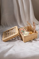 GreenKraft Mira Handcrafted Bamboo Square Box - Set of 3