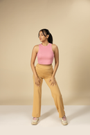 Carbontree Bamboo Women Wild Rose Rib Tank Top