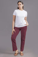Carbontree Organic Cotton Women Sangria All Day Work Pant